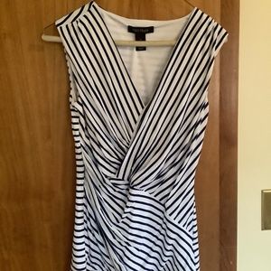 Vneck stripe top